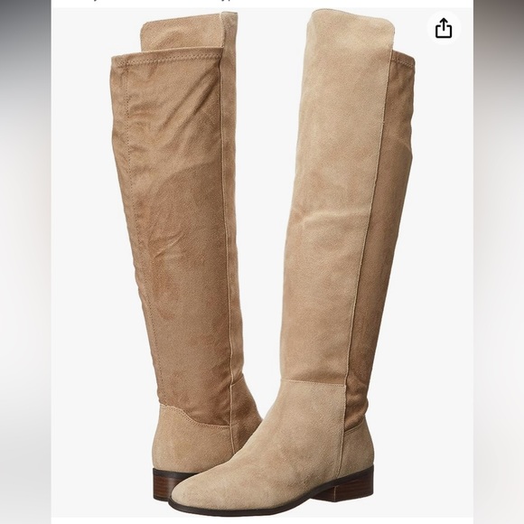 Lucky Brand Women's Calypso Boot - Over-the-Knee Pull-On Style With 1-Inch Stacked Heel
